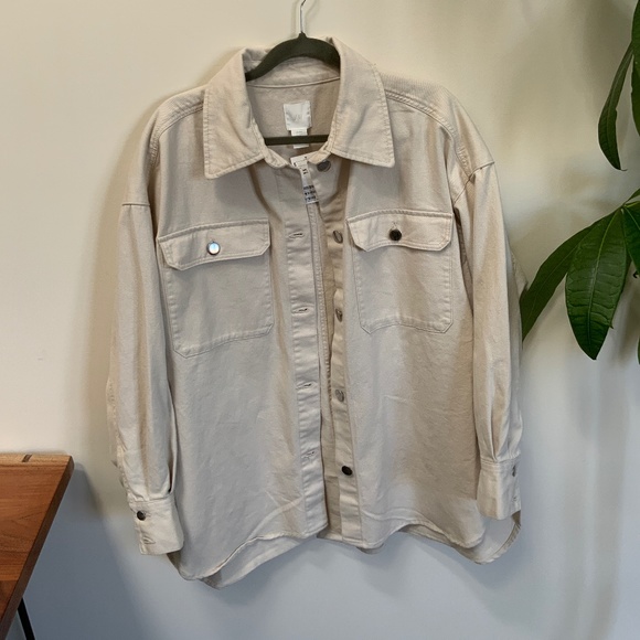 π BNWT Oversized Denim Shirt Jacket - Picture 6 of 7